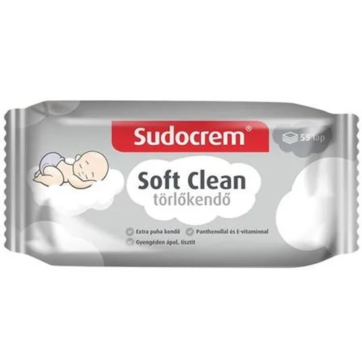 Vlhčené utierky,  55 ks, SUDOCREM "Soft Clean"