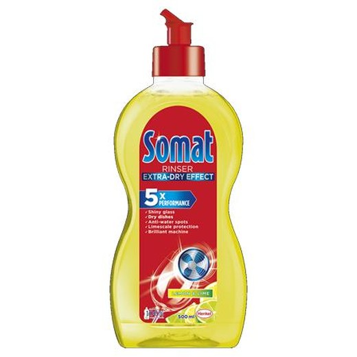 Leštidlo, do umývačky riadu, 500 ml, SOMAT "Extra", citrón