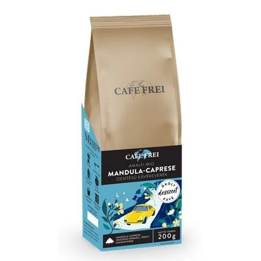 Káva, pražená, mletá, 200 g, CAFE FREI „Amalfi Mio“, caprese s mandľami