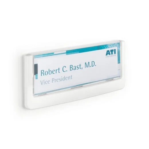 Informačná tabuľka, 149 x 52,5 mm, DURABLE "CLICK SIGN", biela