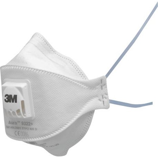 Respirátor s ventilom, 3M "9322+ Aura"