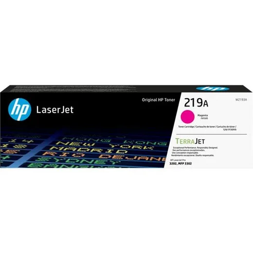 Toner W2193A, laserový, pre tlačiareň HP LaserJet Pro 3202, HP 219A, magenta, 1 200 strán