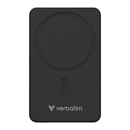 Power banka, externá batéria, bezdrôtová, 10 000 mAh, VERBATIM "Charge n Go Essentials", čierna
