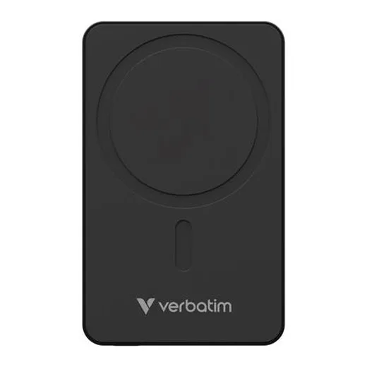 Power banka, externá batéria, bezdrôtová, 10 000 mAh, VERBATIM "Charge n Go Essentials", čierna