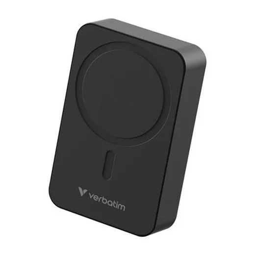 Power banka, externá batéria, magnetická, 20 000 mAh, stojanček, VERBATIM "Charge n Go Essentials", čierna