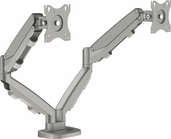 Držiak na monitory pre dva monitory, FELLOWES „Eppa™ Dual“, strieborný