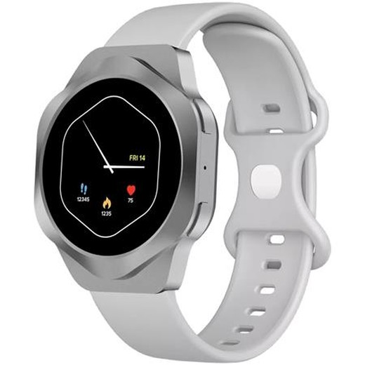 SMART hodinky, CANYON „Hexagon 88“, strieborné
