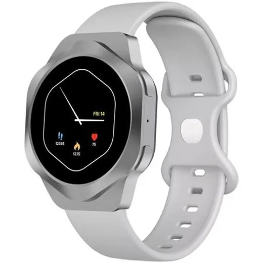 SMART hodinky, CANYON „Hexagon 88“, strieborné