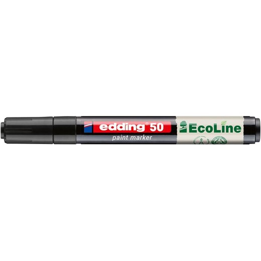 Lakový popisovač, 2–3 mm, EDDING „50“, čierny