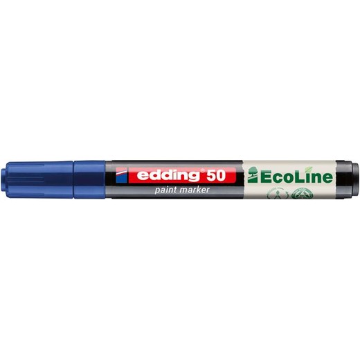 Lakový popisovač, 2–3 mm, EDDING „50“, modrý