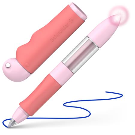 Roller, pre začiatočníkov, s bombičkou, M, SCHNEIDER "Base Senso", ružovo-červená