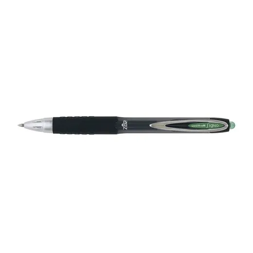 Gélové pero, 0,4 mm, stláčací mechanizmus, UNI 'UMN-207E Signo', zelená