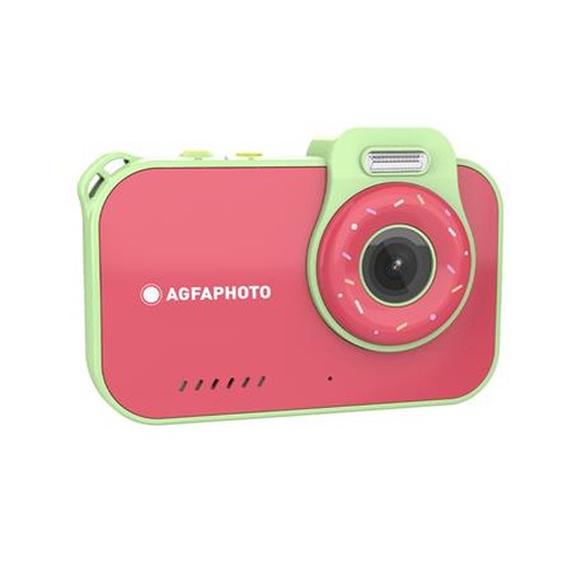 Fotoaparát, digitálny, vodeodolný, detský, AGFAPHOTO Realikids 2 "ARKCW2PK", červený-zelený