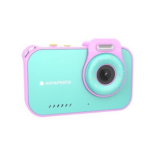 Fotoaparát, digitálny, vodeodolný, detský, AGFAPHOTO Realikids 2 "ARKCW2PK", modrý-ružový