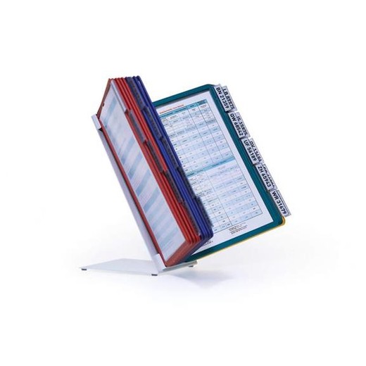 Stolný stojan na prezentačné tabule, s 20 prezentačnými tabuľami, DURABLE "VARIO®", mix farieb