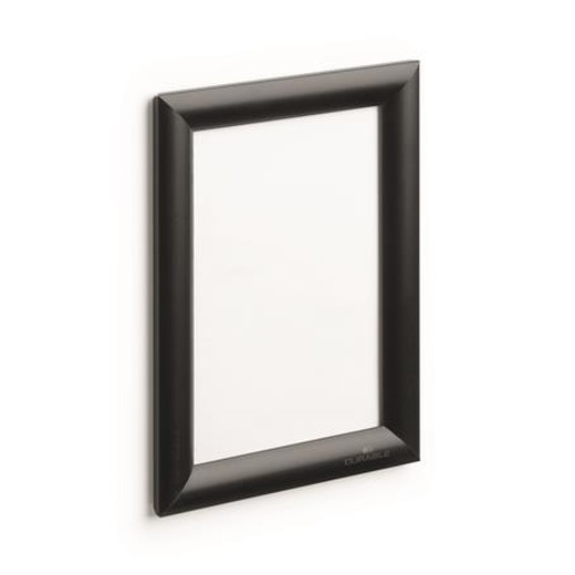 Tabuľa na plagáty, nástenná, A5, hliníkový rám, DURABLE, čierna