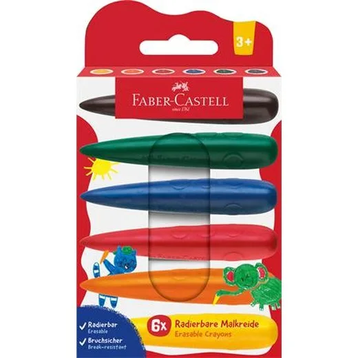 Voskovky, sada, FABER-CASTELL, 6 rôznych farieb