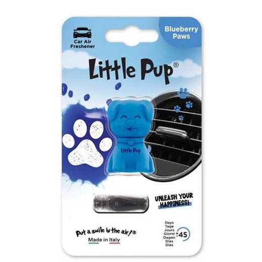 Osviežovač vzduchu do auta,  LITTLE PUP "Blueberry Paws", modrý