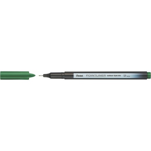 Liner, 0,4 mm, PENTEL "Pointliner", smrekovo zelený