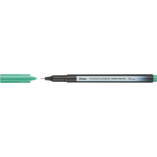 Liner, 0,4 mm, PENTEL "Pointliner", morský zelený