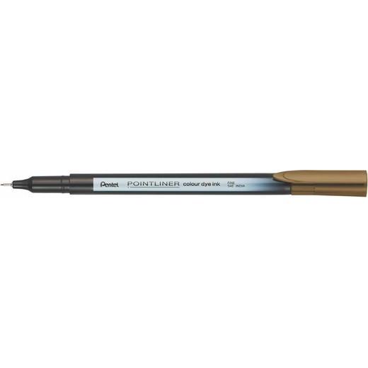 Liner, 0,4 mm, PENTEL "Pointliner", hnedý