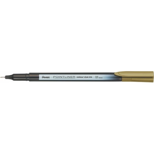 Liner, 0,4 mm, PENTEL "Pointliner", zlatohnedý