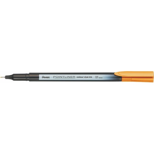 Liner, 0,4 mm, PENTEL "Pointliner", sunset oranžový