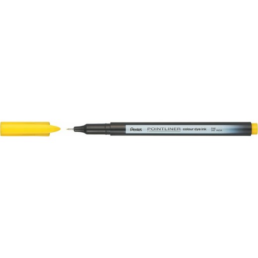 Liner, 0,4 mm, PENTEL "Pointliner", žltý