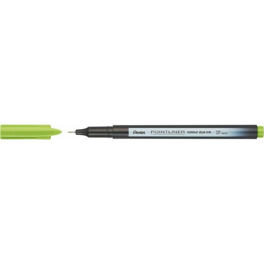 Liner, 0,4 mm, PENTEL "Pointliner", jablkovo zelený