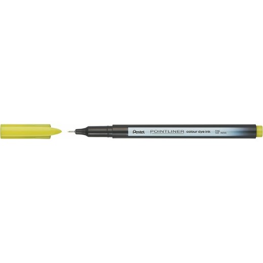Liner, 0,4 mm, PENTEL "Pointliner", limetkovo zelený