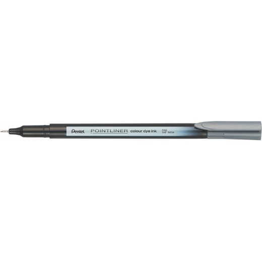 Liner, 0,4 mm, PENTEL "Pointliner", sivý