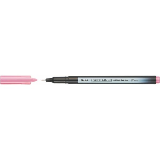 Liner, 0,4 mm, PENTEL "Pointliner", jemný ružový