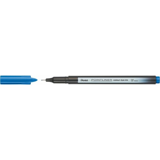 Liner, 0,4 mm, PENTEL "Pointliner", ľadovo modrý