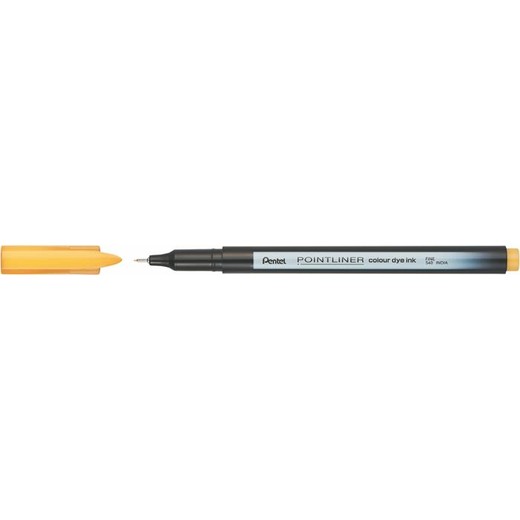 Liner, 0,4 mm, PENTEL "Pointliner", okrový