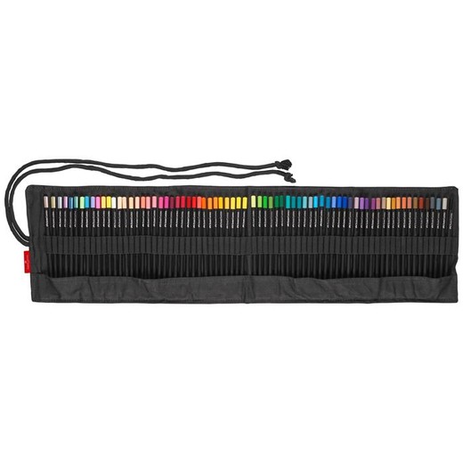 Farebné ceruzky, sada, trojhranné, FABER-CASTELL "Black Edition", 72 rôznych farieb