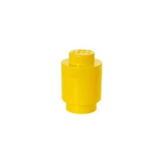 Úložný box, valcovitý, LEGO, žltý