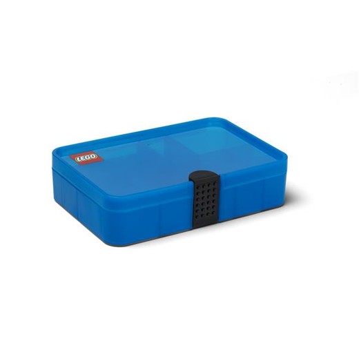 Úložný box, s priehradkami, LEGO, modrý