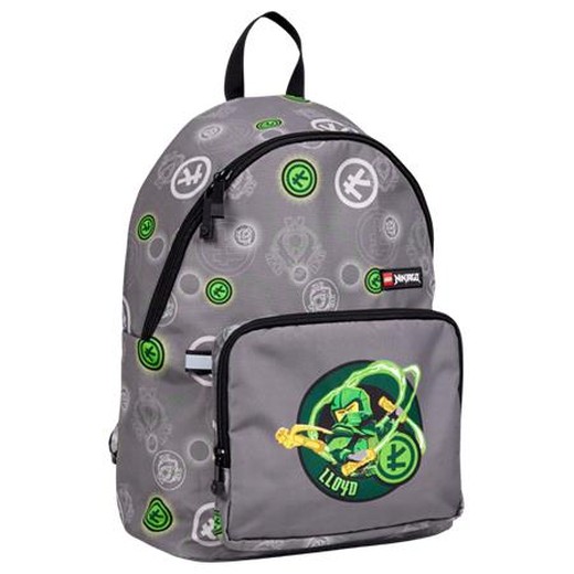 Batoh, LEGO "Ninjago Elemental Master of Energy", sivý, vzorovaný