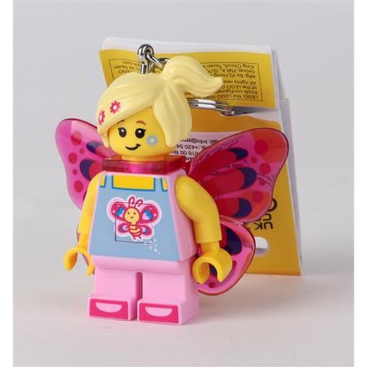 Kľúčenka, s LED svetlom, LEGO "Butterfly Girl"