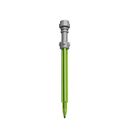 Gélové pero 0,7 mm, svetelný meč, LEGO "Star Wars", limetkové
