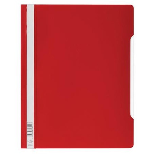Rýchloviazač, PP, A4+, DURABLE, červený