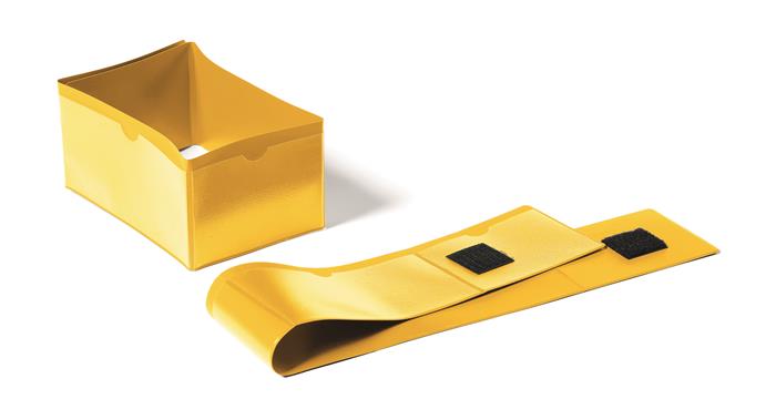 Vrecko na etikety, na palety, 140x65 mm / 90x65 mm, DURABLE , žlté