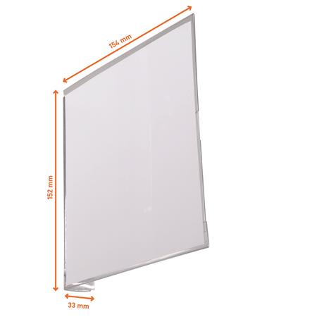 Informačná tabuľka, 149x149 mm, samolepiaca, DURABLE, priehľadná