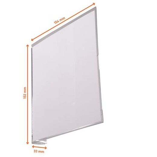 Informačná tabuľka, 149x149 mm, samolepiaca, DURABLE, priehľadná