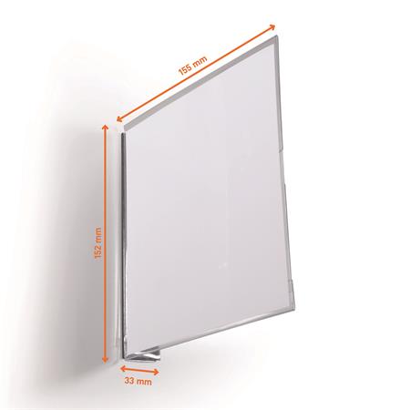Informačná tabuľka, 149x149 mm, magnetická, DURABLE, priehľadná