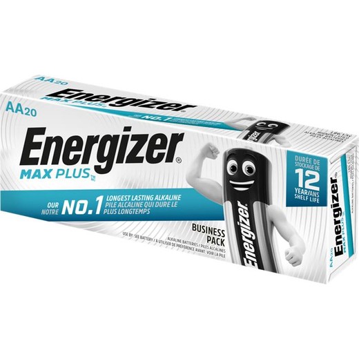 Batéria, AA tužková, 20 ks, ENERGIZER "Max Plus"