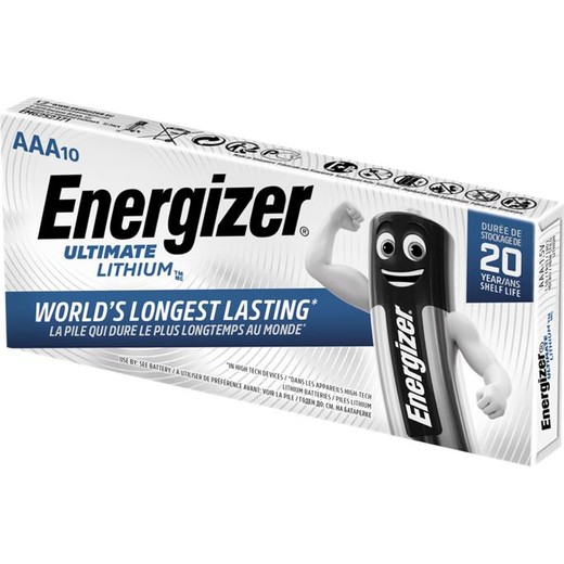 Batéria, AAA mikro, 10 ks, Lítium, ENERGIZER "Ultimate Lithium"