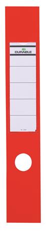 Chrbtový štítok, pre zakladače, samolepiaci, 60 x 390 mm, DURABLE „ORDOFIX®“, červený
