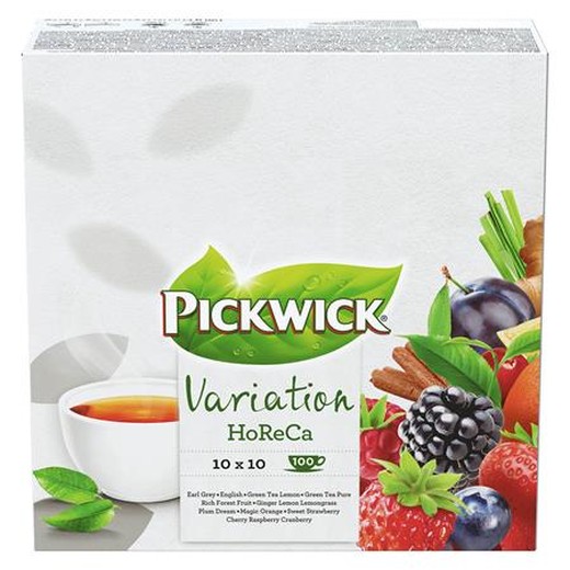 Čaj, 190 g/100 ks, PICKWICK "Horeca Variácie"