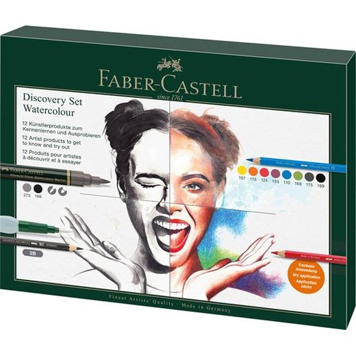 Sada pre akvarelovú techniku, FABER-CASTELL "Discovery Set Albrecht Dürer", 12 ks